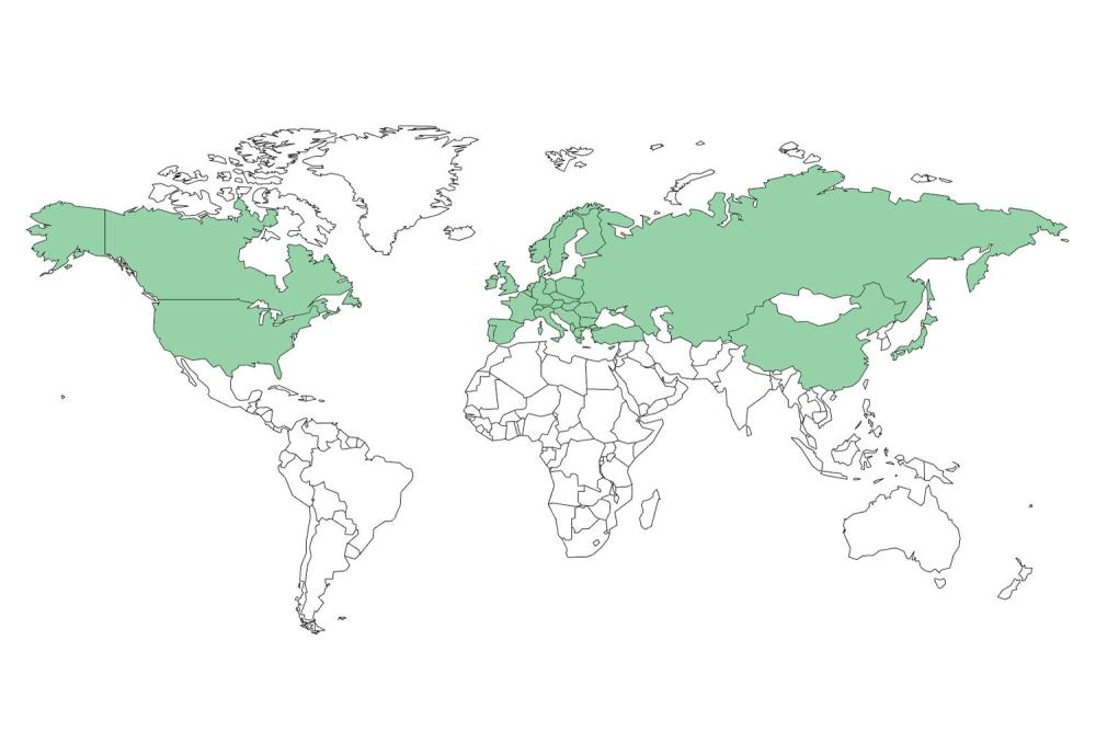 Pa&iacute;ses de entrega de muebles