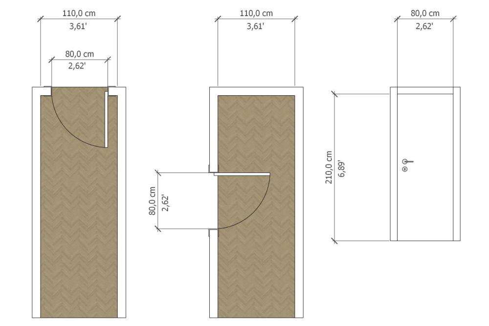 Minimum doorway and hallway sizes for furniture access