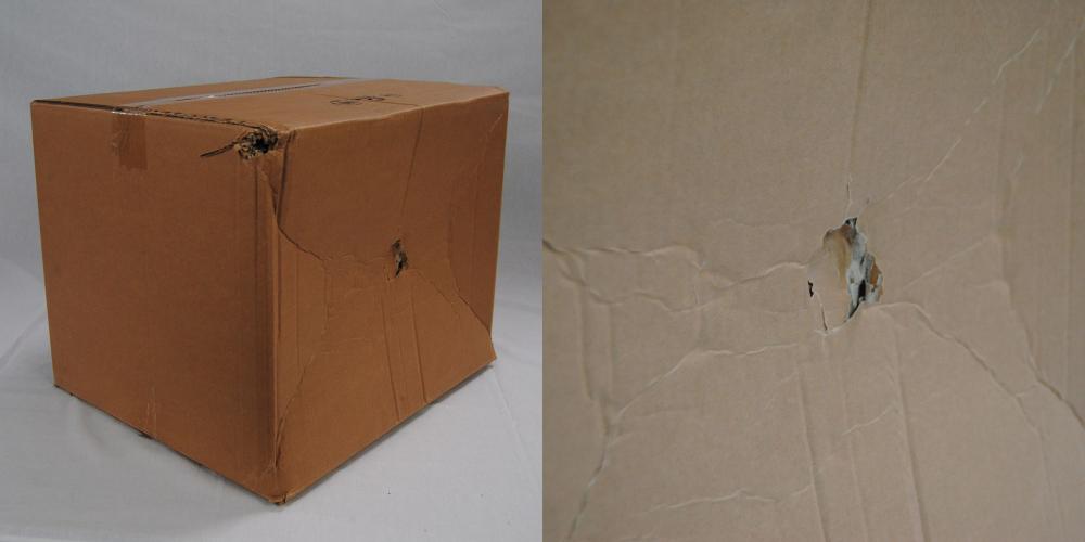 The packaging has holes and/or tears