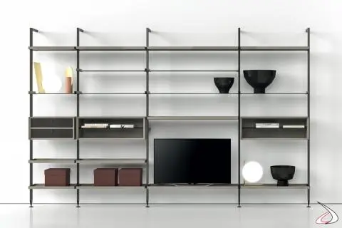 Libreria verticale di design componibile VERWALL - Limac Design