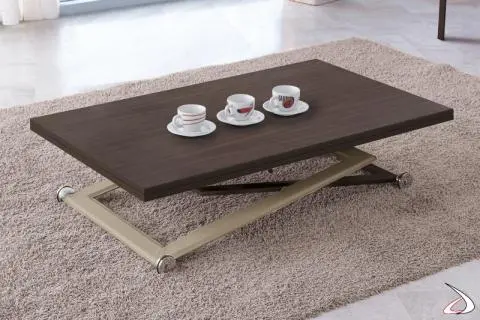 Tavolino moderno Punto trasformabile in tavolo da pranzo