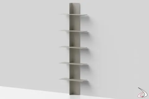 Bibliothèque suspendue verticale en métal de couleur Lift