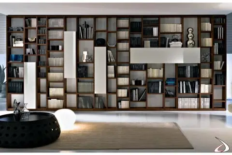 Libreria moderna in legno Booki