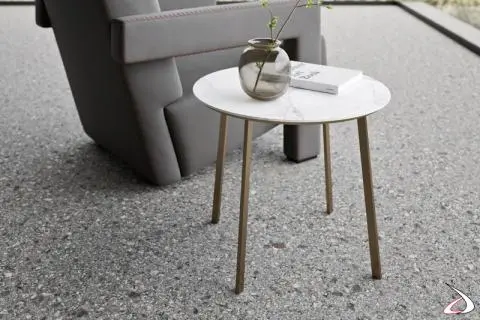 Tavolino piccolo rotondo di design Tondo