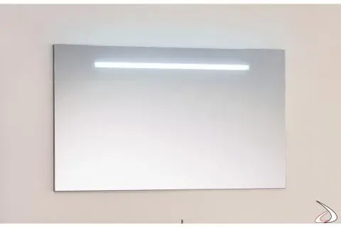 Specchio con luce neon da bagno Lige
