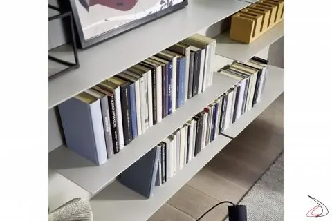 Librería colgante de pared con estantes de metal Joco