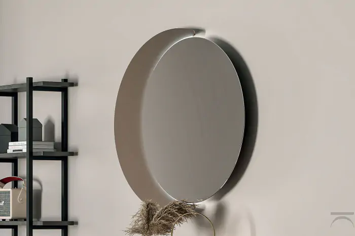 Carrello Portavivande Rotondo OSP Designs Royse | Finitura Cromata E Ripiani A Specchio | 3 Portabottiglie