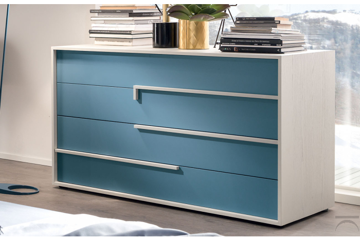 Comò di design in legno bicolore
