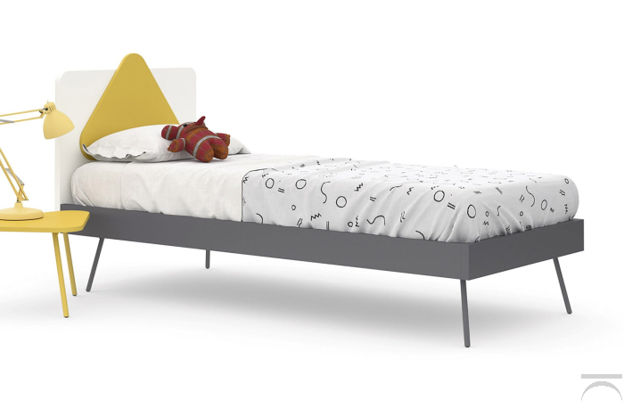 Letto singolo moderno colorato per bimbi