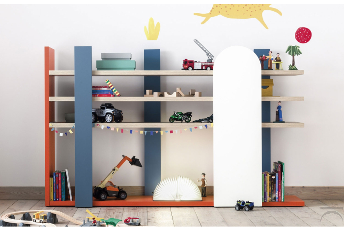 Libreria bassa moderna per cameretta bambini