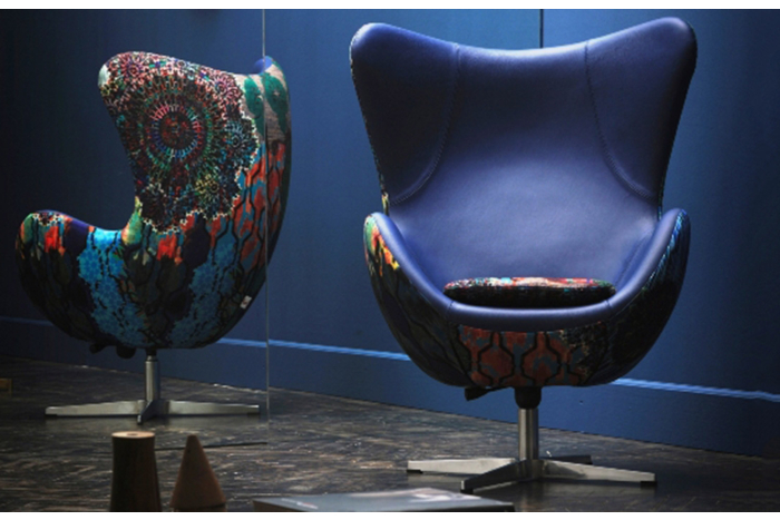 Poltrona colorata di design moderna Bergy
