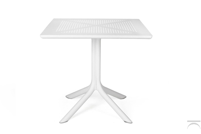 Tavolo di colore bianco modello Clip 80