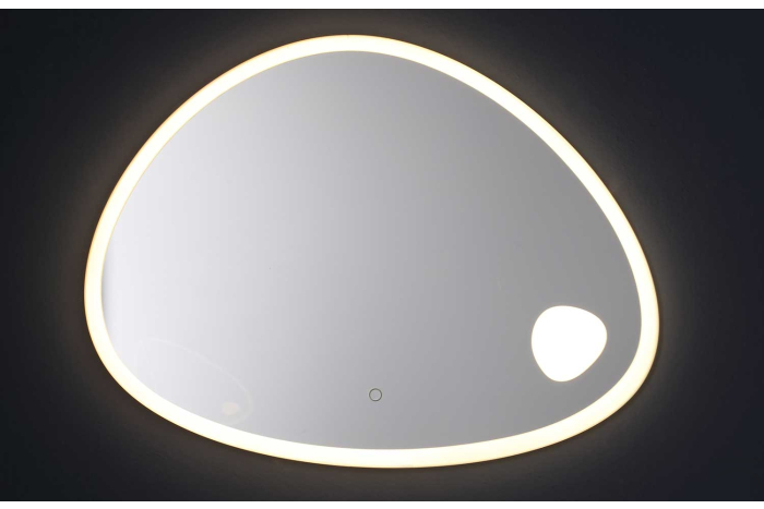 Specchio sagomato di design retroilluminato con luce led Specchio sagomato di design retroilluminato con luce led