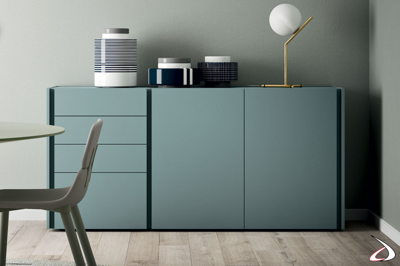 High design sideboard with doors and drawers with grip handle