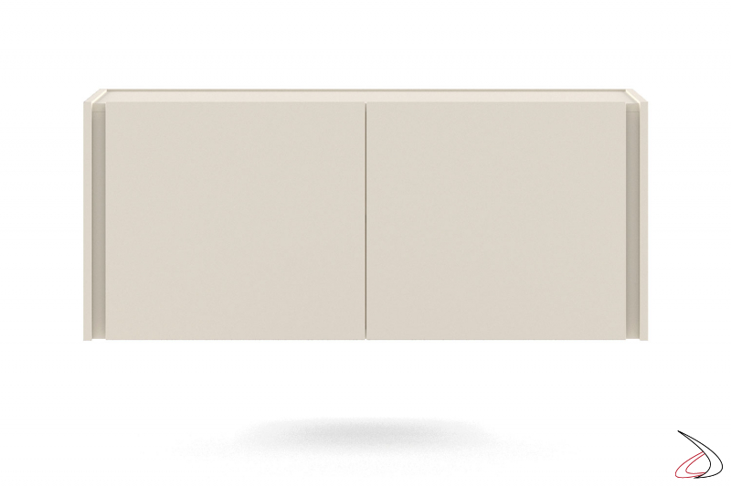 Modern wall-hung sideboard with grip handle