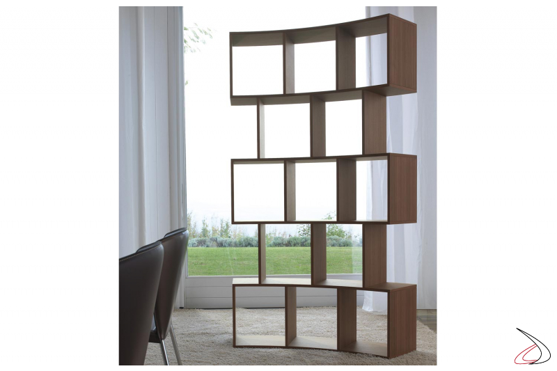 Modern double-sided bookcase