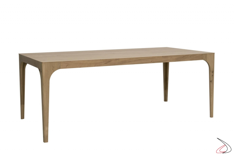Tavolo soggiorno di design in legno rovere allungabile fino a 3 tre metri