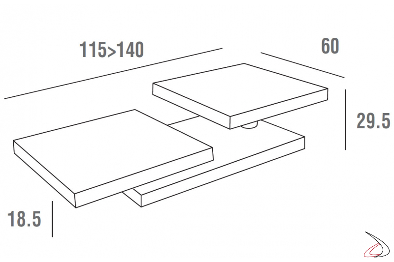 Low design coffee table sizes