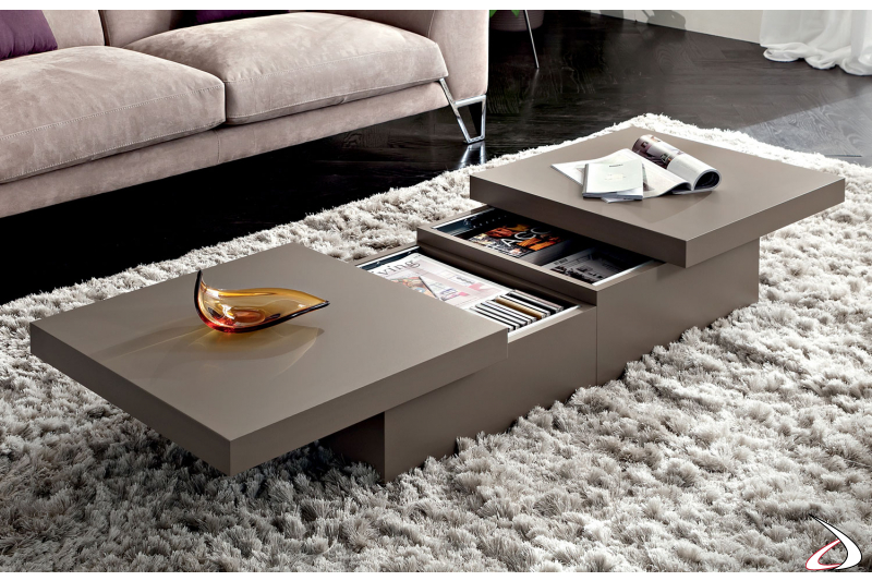 Low square coffee table