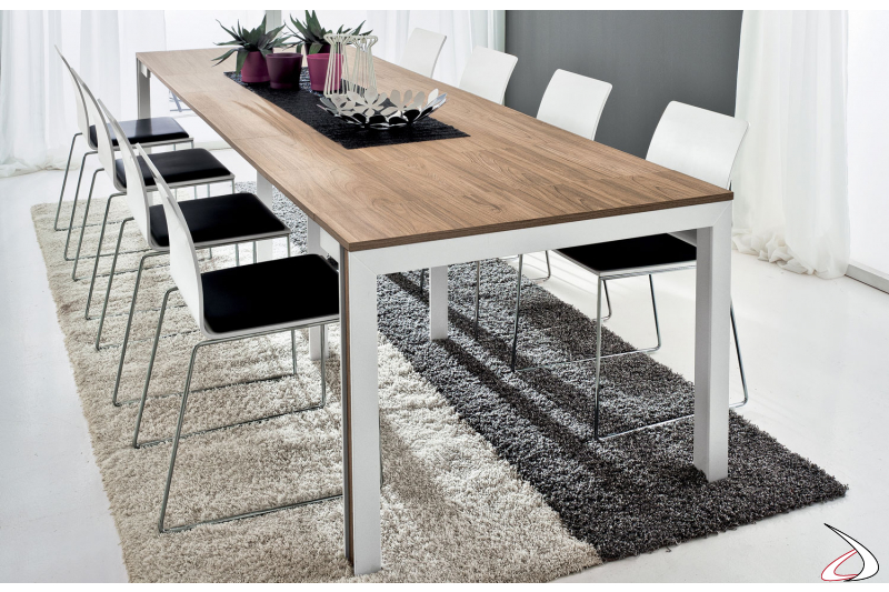 Tavolo consolle moderno allungabile da soggiorno