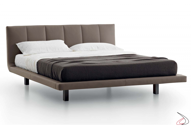 Contemporary upholstered double bed