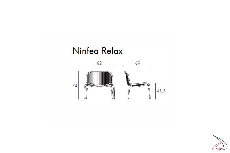 Nardi Garden - Misure poltrona Ninfea Relax
