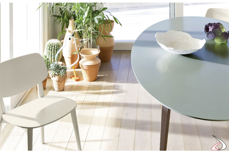 Tavolo ovale design da soggiorno in legno
