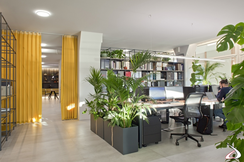 Projekt und Realisierung von Büromöbeln für die Innenarchitektur