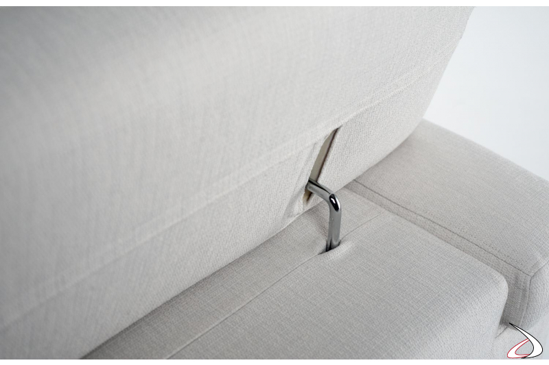 Canapé en tissu avec dossier inclinable
