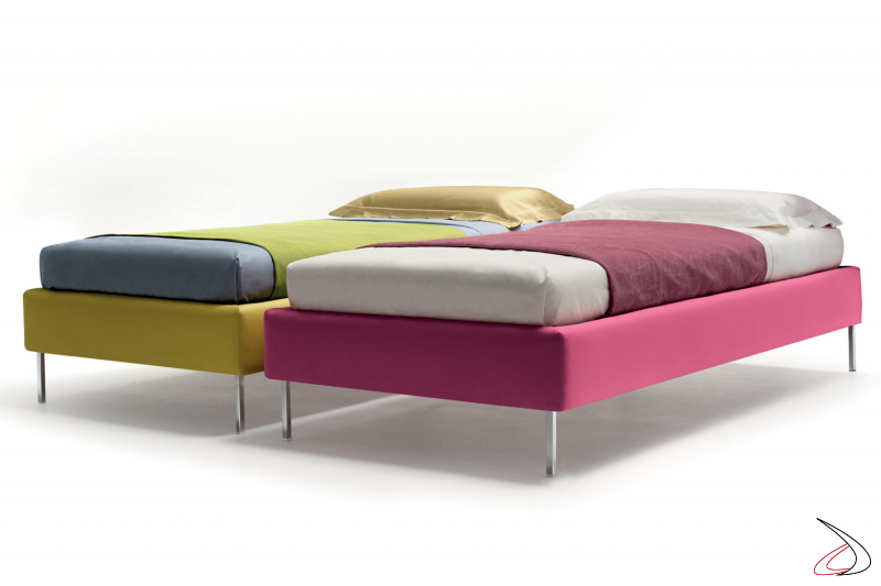 Single upholstered bed
