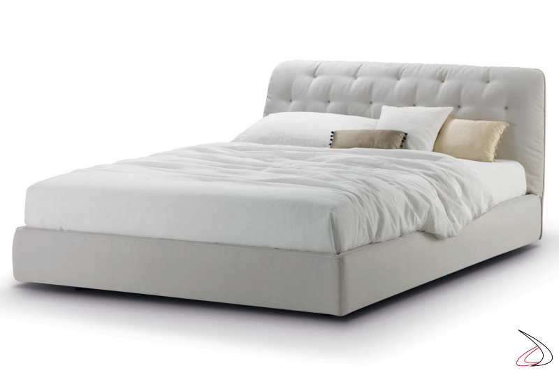 Modern bed padded bed with container