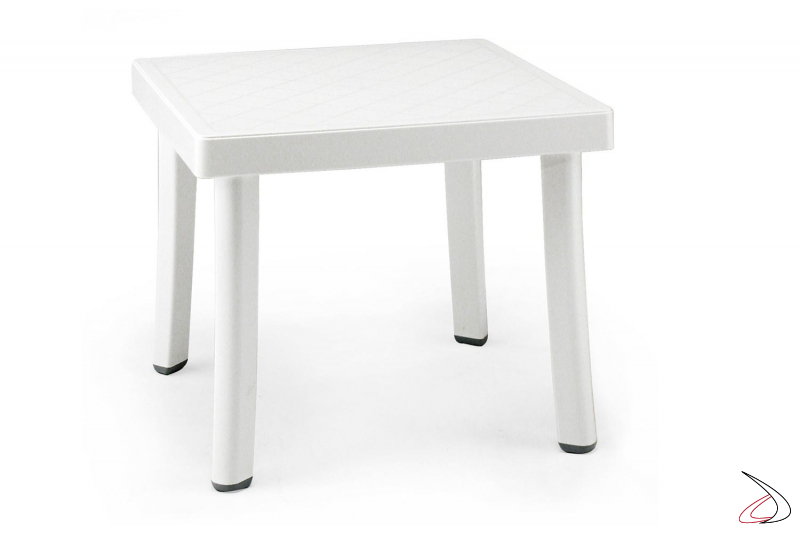 Tavolo quadrato di colore bianco modello RODI