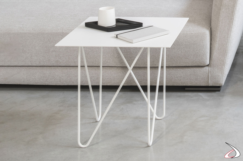 Tavolino Shape quadrato in finitura bianco