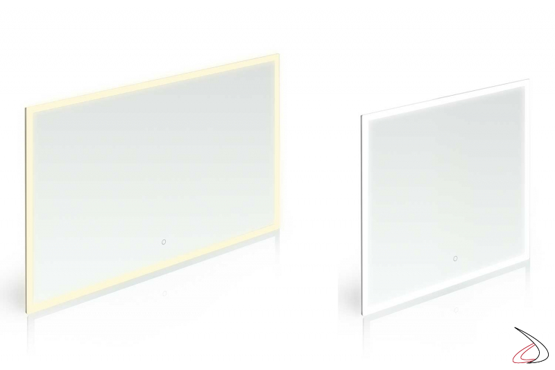 Specchi di design retroilluminati con led a luce calda e luce fredda