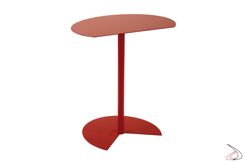 Tavolo moderno rosso dalia