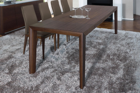 Tavolo allungabile elegante e di prestigio in legno rovere affumicato