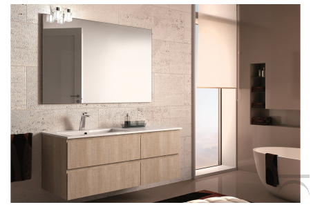 Bagno sospeso con cassetti Tibe