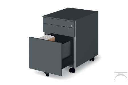Cassettiera ufficio di design con classificatore porta cartellette e cassetto porta cancelleria