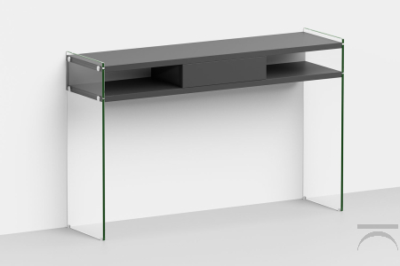 Consolle di design da ingresso in vetro Maya