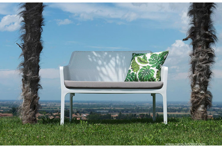Divano di colore salice modello Net Bench
