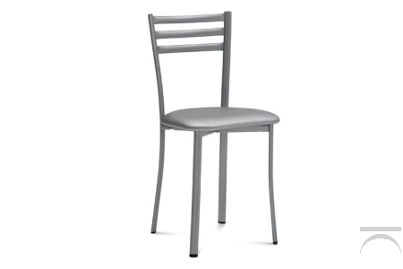 Sedia moderna da cucina con struttura in acciaio