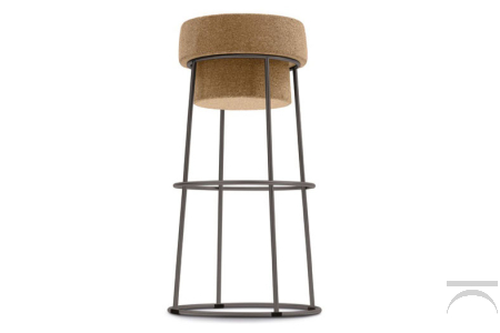 Sgabello design con seduta in sughero