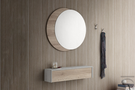 Mobile da ingresso di design con specchio grande verticale
