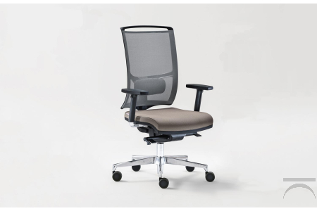 Sedia moderna da ufficio ergonomica con supporto lombare e braccioli