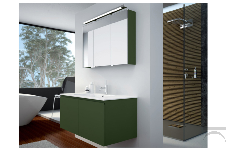 Mobile bagno moderno con specchiera contenitore