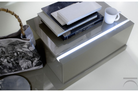 Design nightstand with LED profile