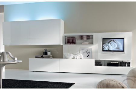Living room furniture with neon light