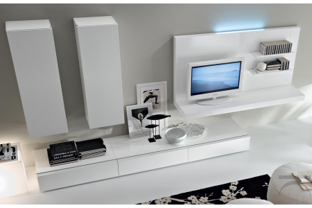 modular wooden living room