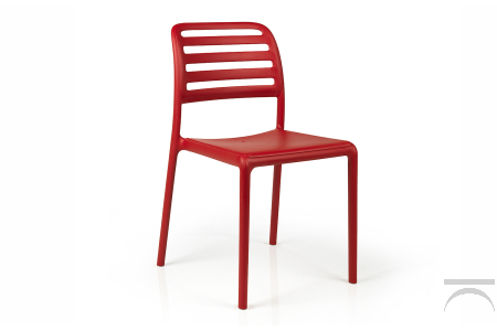Sedia rossa per arredo terrazze bar