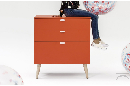 Comò moderno 3 cassetti per cameretta bambini